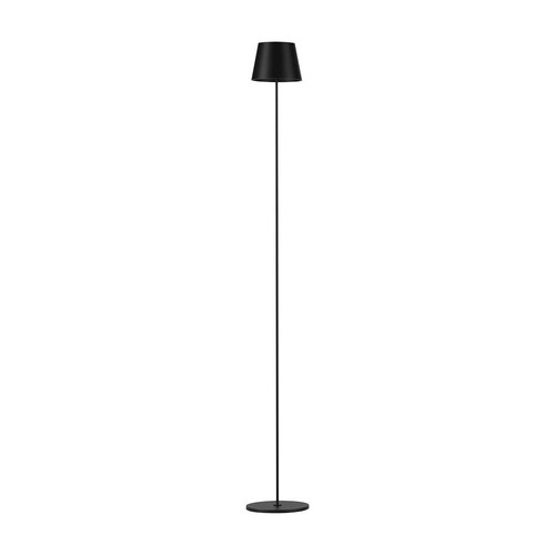 Lampadaire LED 4W, rechargeable - Touch dimmable, USB, IP54, noir, réglable en hauteur 50-130cm, source lumineuse incluse
