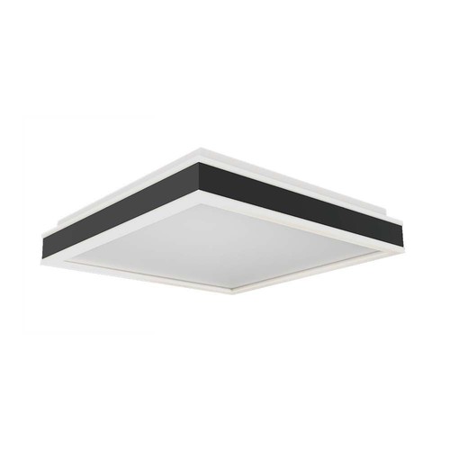 Plafonnier LED design 38W - 4000K, 4000lm, IP20, noir/blanc, carré/rond