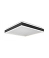 Plafonnier LED design 38W - 4000K, 4000lm, IP20, noir/blanc, carré/rond