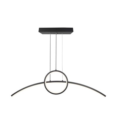 Suspension LED design 36W - Noir, 3200lm, 4000K, angle de diffusion 360 degrés