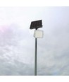 Projecteur LED solaire 40W - IP65, 4000K, avec panneau solaire et télécommande