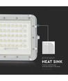 Projecteur LED solaire 40W - IP65, 4000K, avec panneau solaire et télécommande