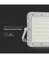 Projecteur LED solaire 40W - IP65, 4000K, avec panneau solaire et télécommande