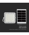 Projecteur LED solaire 40W - IP65, 4000K, avec panneau solaire et télécommande