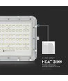 Projecteur LED solaire 120W avec panneau 15W - 1200lm, IP65, 4000K, incl. télécommande et câble 3m
