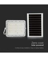 Projecteur LED solaire 120W avec panneau 15W - 1200lm, IP65, 4000K, incl. télécommande et câble 3m