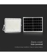 Projecteur LED solaire 180W, 4000K - Incl. panneau solaire 20W, IP65, télécommande, blanc