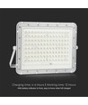 Projecteur LED solaire 180W, 4000K - Incl. panneau solaire 20W, IP65, télécommande, blanc
