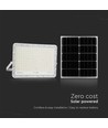Projecteur LED solaire 30W avec télécommande - 2600lm, IP65, 4000K, incl. panneau solaire et batterie