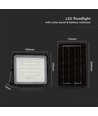 Projecteur LED solaire 6W Solara - IP65, 6400K, incl. télécommande et panneau solaire