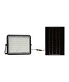 Projecteur LED solaire 120W avec panneau - 1200lm, IP65, incl. télécommande, noir, extérieur