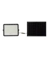 Projecteur solaire 20W avec détecteur et télécommande - 1800lm, IP65, 6400K, boîtier noir