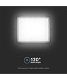 Projecteur solaire 20W avec détecteur et télécommande - 1800lm, IP65, 6400K, boîtier noir