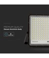 Projecteur LED solaire 30W, 6400K - 2600lm, IP65, avec panneau solaire et télécommande, aluminium