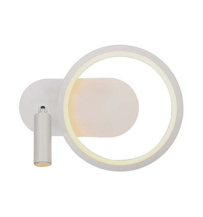 Abat-jour LED 14W - Métal, L250xP100xH180mm, 4000K, Blanc, Maison