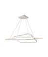Lampe LED Métal Plafonnier 48W - 600x600xH1200mm, 4000K, blanc, dimmable TRIAC