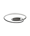 Plafonnier LED design 48W - 5150lm, Triac dimmable, Ø60cm, noir, 3000K
