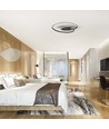 Plafonnier LED design 48W - 5150lm, Triac dimmable, Ø60cm, noir, 3000K