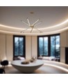 Suspension LED design 42W, or - Dimmable, 12 tubes, 3000K, 85x31x120cm