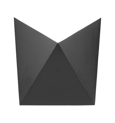 Applique murale LED 5W - IP65, noir, 110lm/W, 17,5x17,5cm, aluminium, source lumineuse incl.