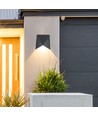 Applique murale LED 5W - IP65, noir, 110lm/W, 17,5x17,5cm, aluminium, source lumineuse incl.
