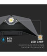 Applique murale LED 5W - IP65, noir, 110lm/W, 17,5x17,5cm, aluminium, source lumineuse incl.
