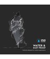 Applique murale LED 5W - IP65, noir, 110lm/W, 17,5x17,5cm, aluminium, source lumineuse incl.