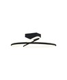 Suspension LED design 20W, Ø25cm - 107lm/W, 4000K, noir, rond, design moderne