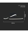 Suspension LED design 20W, Ø25cm - 107lm/W, 4000K, noir, rond, design moderne