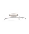 Plafonnier LED designer 24W - Ø25cm, blanc, design cercle, 4000K blanc neutre