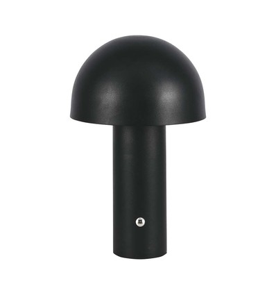 Lampe de table LED rechargeable 3W, noir - 3-en-1 CCT, dimmable, tactile, 5V, batterie 1800mAh