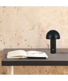 Lampe de table LED rechargeable 3W, noir - 3-en-1 CCT, dimmable, tactile, 5V, batterie 1800mAh