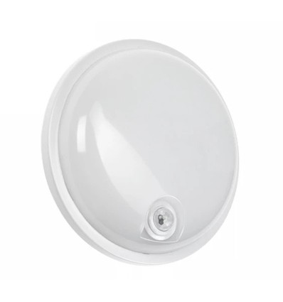 Hublot LED Technic 20W - IP54, IK07, Rond, 4000K, Détecteur PIR