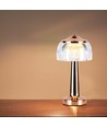 Lampe de table LED rechargeable 1W, French Gold - 3-en-1, batterie 1800mAh, IP20, 13,5x26,5cm