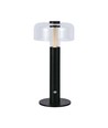 Lampe de table LED - Batterie 1800mAh, Ø150x300, 3000K, Boîtier noir