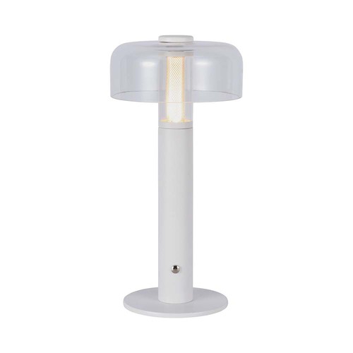 Lampe de table LED 1W avec batterie, blanc - Rechargeable, 3000K, tactile dimmable, DC 5V