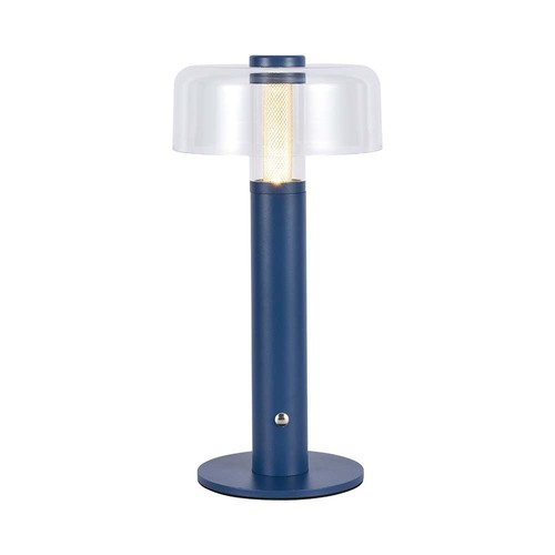 Lampe de table LED rechargeable 1W - Violet, dimmable, 3000K, chargement USB, hauteur 30cm