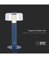 Lampe de table LED rechargeable 1W - Violet, dimmable, 3000K, chargement USB, hauteur 30cm