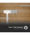 Lampe de table LED rechargeable 1W, champagne gold - Tactile dimmable, USB-C, 3000K, 1800mAh, hauteur 30cm