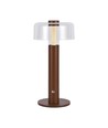 Lampe de table LED rechargeable 1W, brun sable - Tactile dimmable, 3000K, USB-C, 150x300mm