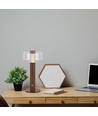 Lampe de table LED rechargeable 1W, brun sable - Tactile dimmable, 3000K, USB-C, 150x300mm