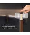 Lampe de table LED rechargeable 1W, brun sable - Tactile dimmable, 3000K, USB-C, 150x300mm