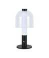 Lampe de table LED 2W, rechargeable - Tactile dimmable, 3-en-1 CCT, noir, USB, incl. batterie