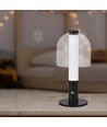 Lampe de table LED 2W, rechargeable - Tactile dimmable, 3-en-1 CCT, noir, USB, incl. batterie
