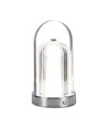 Lampe de table LED rechargeable 1W, 3-en-1 CCT - Tactile dimmable, USB-C, batterie 6-8 heures, finition antique