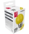 Ampoule LED E27 1W - Jaune, dépolie