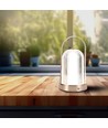 Lampe de table LED rechargeable 1W, bronze antique - 3-en-1 CCT, dimmable, 5V, batterie 1800mAh, hauteur 19cm
