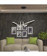 Suspension LED décorative 72cm 24W - Noir, 3240lm, 3000K, IP20, incl. source lumineuse