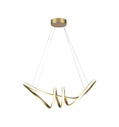 Suspension LED décorative 24W - L720x300mm, 3240lm, 3000K, noir, IP20