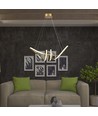Suspension LED décorative 24W - L720x300mm, 3240lm, 3000K, noir, IP20